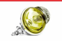 Imagem do produto Farol Auxiliar Universal Cromado com Amarelo Redondo – Cod. 7100